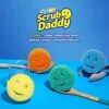 Scrub Daddy Sponge Set Color Variety Pack - Scratch-Free Multipurpose Dish Sponge - BPA Free & Made With Polymer Foam - Stain & Odor Resistant Kitchen Sponge (4 Count)