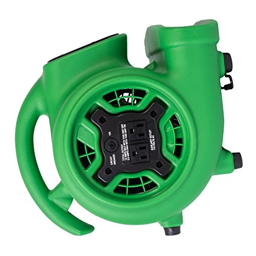 XPOWER P-230AT Mini Mighty 1/4 HP 925 CFM Centrifugal Air Mover, Carpet Dryer, Floor Fan, Blower, Stackable, Daisy Chain, For Water Damage Restoration, Janitorial, Plumbing, Home Use, Green 8 XPOWER P-230AT Mini Mighty 1/4 HP 925 CFM Centrifugal Air Mover, Carpet Dryer, Floor Fan, Blower, Stackable, Daisy Chain, For Water Damage Restoration, Janitorial, Plumbing, Home Use, Green - Image 6