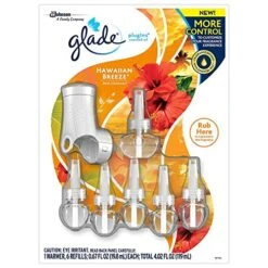 Glade® Glade PlugIns Scented Oil Warmer Plus 6 Refills, Hawaiian Breeze