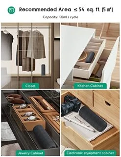 Mini Dehumidifier, Afloia Gun Safe Dehumidifier Rechargeable Cordless Dehumidifiers With Heating Base, Quiet Small Portable Dehumidifier For Small Space Room Bathroom Closet Car RV Boat, TOPZ 2+1 DG -Household Cleaning Supply Store 51UAXPhKFAL