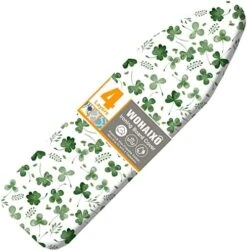 Ironing Board Cover And Pad, Standard Size 15" X 54" Iron Board Replacement Cover, 4 Layers Extra Thick Iron Board Cover Resist Scorching And Staining With Elastic Edge And 2 Fastener Straps -Household Cleaning Supply Store 51Uj9fEfa1L. AC