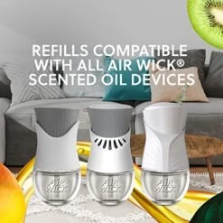 Air Wick Plug In Scented Oil Refill Bundle, 5ct, Fresh Watermelon & Berries, Air Freshener Spring Collection & Air Wick Plug In Scented Oil Refill, Fresh Mango & Kiwi, Essential Oils -Household Cleaning Supply Store 51VMsJTda7L