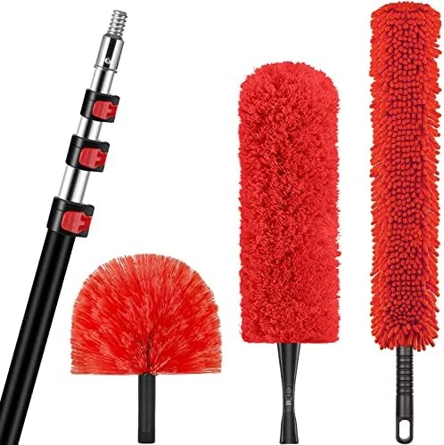 20 Foot High Reach Dusting Kit With 5-12 Foot Extension Pole // High Ceiling Duster With Telescopic Pole // Cobweb Duster // Microfiber Duster // Outdoor & Indoor Extendable Duster Cleaning Kit 8 20 Foot High Reach Dusting Kit With 5-12 Foot Extension Pole // High Ceiling Duster With Telescopic Pole // Cobweb Duster // Microfiber Duster // Outdoor & Indoor Extendable Duster Cleaning Kit - Image 6