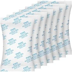WVacFre 10 Gram(100Packs) Food Grade Moisture Absorber Silica Gel Desiccant Packets For Storage,Desiccant Beads Silica Gel Packs For Moisture Control -Household Cleaning Supply Store 51XJ1g 1onL 3
