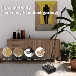 Eyliden Carpet Sweeper, Mini Size Lightweight Hand Push Carpet Sweepers - No Noise, Non-Electric - Easy Manual Sweeping, Automatic Compact Broom Only For Carpet Cleaning 12 Eyliden Carpet Sweeper, Mini Size Lightweight Hand Push Carpet Sweepers - No Noise, Non-Electric - Easy Manual Sweeping, Automatic Compact Broom Only For Carpet Cleaning -Household Cleaning Supply Store 51Y8mdLXsoL