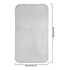 Fdit Portable Ironing Blanket Ironing Mat Heat Resistant Pad Cover For Washer Dryer Table Top Countertop Ironing Board For Small Space