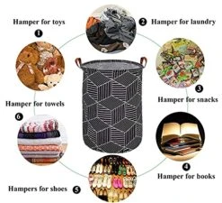 Large Laundry Basket, Baby Laundry Basket, Waterproof Laundry Hamper, Foldable Clothes Hamper, Collapsible Laundry Baskets. Teen Hamper, Perfect For Dirty Clothes And Toys. (Black Diamond) 13 Large Laundry Basket, Baby Laundry Basket, Waterproof Laundry Hamper, Foldable Clothes Hamper, Collapsible Laundry Baskets. Teen Hamper, Perfect For Dirty Clothes And Toys. (Black Diamond) -Household Cleaning Supply Store 51YHnUceElS