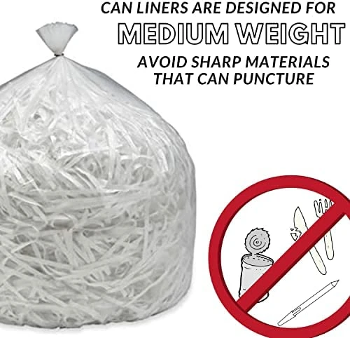 TYPLASTICS 33 Gallon Clear Trash Can Liners - 33" X 40" - HD Garbage Bags - Case Of 500 5 TYPLASTICS 33 Gallon Clear Trash Can Liners - 33" X 40" - HD Garbage Bags - Case Of 500 - Image 3
