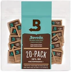 Boveda 62% Two-Way Humidity Control Packs For Storing 1/8 Oz – Size 1 – 20 Pack – Moisture Absorbers For Small Storage Containers – Humidifier Packs – Hydration Packets In Resealable Bag -Household Cleaning Supply Store 51YtR3WvxS. AC