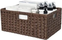 GRANNY SAYS Wicker Storage Baskets, Woven Baskets For Shelves, Waterproof Bathroom Baskets For Organizing, Wicker Baskets With Handles, Nature, 2-Pack 30 GRANNY SAYS Wicker Storage Baskets, Woven Baskets For Shelves, Waterproof Bathroom Baskets For Organizing, Wicker Baskets With Handles, Nature, 2-Pack -Household Cleaning Supply Store 51YvHORh56L. AC