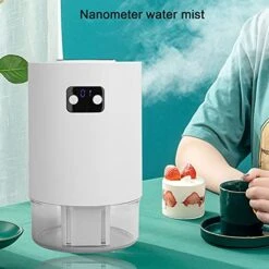 Liftable 2 In 1 Evaporative Air Cooler Fan, Desktop Spray Water Cooling Fan, 4 Modes W/Cooling & Humidification, Timing, W/ 3 Wind Speeds, Digital Display 14 Liftable 2 In 1 Evaporative Air Cooler Fan, Desktop Spray Water Cooling Fan, 4 Modes W/Cooling & Humidification, Timing, W/ 3 Wind Speeds, Digital Display -Household Cleaning Supply Store 51ZAwJRs7gS