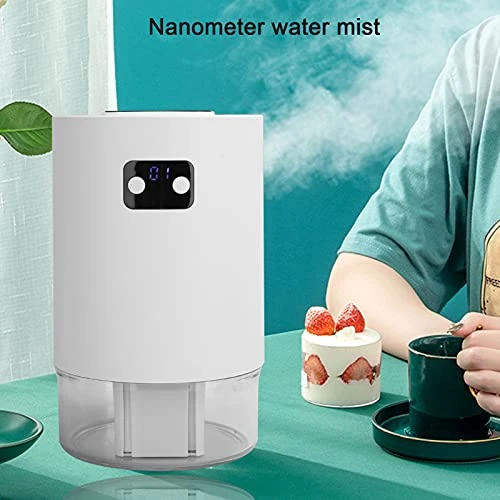 Liftable 2 In 1 Evaporative Air Cooler Fan, Desktop Spray Water Cooling Fan, 4 Modes W/Cooling & Humidification, Timing, W/ 3 Wind Speeds, Digital Display 8 Liftable 2 In 1 Evaporative Air Cooler Fan, Desktop Spray Water Cooling Fan, 4 Modes W/Cooling & Humidification, Timing, W/ 3 Wind Speeds, Digital Display - Image 6