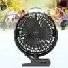 Camping Fan With Light 2023 Upgraded,10000mah Battery Operated Fan Rechargeable Fan,Quiet And Strong Wind Clip Fan For Bed, Outside Fan With Hook Usb Fan For Bedroom Outdoor Tents Desk Fan ( Black ) -Household Cleaning Supply Store 51ZUX2G4C7L