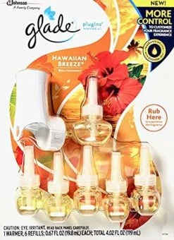 Glade® Glade PlugIns Scented Oil Warmer Plus 6 Refills, Hawaiian Breeze -Household Cleaning Supply Store 51ZWLGoLtuS. AC