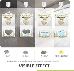 ZSPENG 16 Pack Moisture Absorber Hanging Bags,220g/Pack Fagrance Free Moisture Bag,Hanging Closet Dehumidifier Bags For Basement Closet Storeroom -Household Cleaning Supply Store 51Zk6sSkeVS