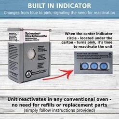 HYDROSORBENT® Gun Safe Dehumidifier Rechargeable Silica Gel 450 Gram Carton. Moisture Absorber. Reusable Desiccant Dehumidifier For Gun Safe – Made In USA Silica Gel Desiccant. 1 Unit - SG450 -Household Cleaning Supply Store 51b0t417xLL