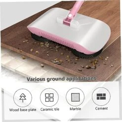 ARMERI 1PC Manual Vacuum Sweeper, Hand Push Sweeper 3 In 1 Sweeping Mop Crumb Sweeper Vacuum Cleaner Home Cleaning Tool For Sweeping Mopping UO-808 -Household Cleaning Supply Store 51bEGAowqKL