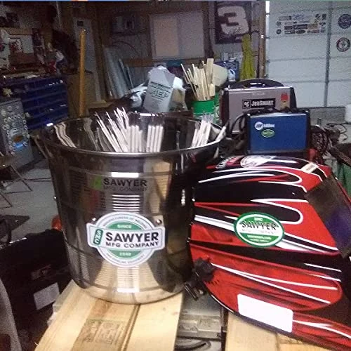 Sawyer Mfg Company Stainless Steel Welding Rod Bucket - Reliable Storage Solution For Organizing New And Spent Electrodes - Portable And Convenient - Built To Last - 4.5 Gallon Capacity 6 Sawyer Mfg Company Stainless Steel Welding Rod Bucket - Reliable Storage Solution For Organizing New And Spent Electrodes - Portable And Convenient - Built To Last - 4.5 Gallon Capacity - Image 4
