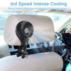 Portable Baby Stroller Fan, Auto Oscillating Battery Operated Fan, Flexible Tripod Clip On Fan With 3 Speeds Rechargeable Handheld Personal Fan For Car Seat Crib Wagon Bike Treadmill Camping Travel -Household Cleaning Supply Store 51czGHbkw6L
