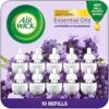 Air Wick Plug In Scented Oil Refill, 10ct, Lavender & Chamomile, Air Freshener, Essential Oils, Eco Friendly