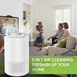 InvisiClean Stella HEPA Filter Air Purifier - Portable Desktop Air Purifier For Home - Odor Eliminating & Allergy Air Purifier For Baby Room & Bedroom With UV Light + Negative Ion Generator/Ionizer 12 InvisiClean Stella HEPA Filter Air Purifier - Portable Desktop Air Purifier For Home - Odor Eliminating & Allergy Air Purifier For Baby Room & Bedroom With UV Light + Negative Ion Generator/Ionizer -Household Cleaning Supply Store 51dT7JufQBL