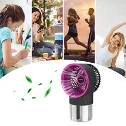 Hopwin Water Cooling Fan Usb Fan Desktop Turbine Spray Humidification, Rechargeable Cooler Spray Humidifier For Dorm Office Desktop, Portable Electric Fan For Family (Black) 12 Hopwin Water Cooling Fan Usb Fan Desktop Turbine Spray Humidification, Rechargeable Cooler Spray Humidifier For Dorm Office Desktop, Portable Electric Fan For Family (Black) -Household Cleaning Supply Store 51dVQUy2ApL