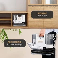 WECLEAN C1 Portable Carpet Cleaner Machine With Deep Cleaning Upholstery Sprayer For Couch Stain Removal Carpet Cleaner For Home And Office -Household Cleaning Supply Store 51fw9M0ARAL