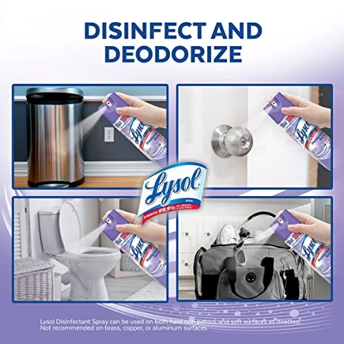 Lysol Disinfectant Spray, Sanitizing And Antibacterial Spray, For Disinfecting And Deodorizing, Early Morning Breeze, 19 Fl Oz (Pack Of 2), Packaging May Vary 6 Lysol Disinfectant Spray, Sanitizing And Antibacterial Spray, For Disinfecting And Deodorizing, Early Morning Breeze, 19 Fl Oz (Pack Of 2), Packaging May Vary - Image 4