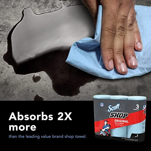 Scott Shop Towels Original (75143), Blue, 55 Towels/Standard Roll, 30 Rolls/Case (10 Bundles Of 3 Rolls), 1,650 Towels/Case 7 Scott Shop Towels Original (75143), Blue, 55 Towels/Standard Roll, 30 Rolls/Case (10 Bundles Of 3 Rolls), 1,650 Towels/Case - Image 5