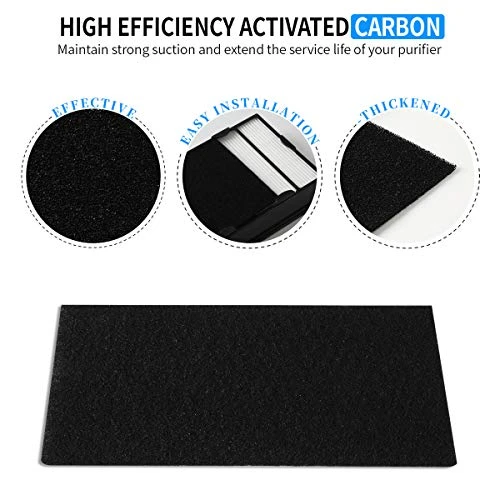Gazeer True HEPA Filter B (4 Pack) + Carbon Pre Filter(4 Pack) Compatible With Holmes HAPF600 HAPF600D HAPF600D-U2,Replacement Holmes HEPA Air Filter 5 Gazeer True HEPA Filter B (4 Pack) + Carbon Pre Filter(4 Pack) Compatible With Holmes HAPF600 HAPF600D HAPF600D-U2,Replacement Holmes HEPA Air Filter - Image 3