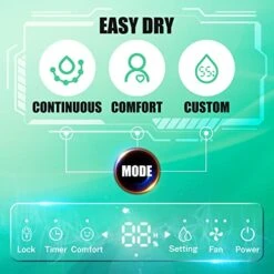 Domdre 4,500 Sq.Ft Energy Star Dehumidifier For Basement With Reusable Air Filter, 50 Pint Dehumidifiers For Home Large Room With Continuous Custom Comfort Modes 13 Domdre 4,500 Sq.Ft Energy Star Dehumidifier For Basement With Reusable Air Filter, 50 Pint Dehumidifiers For Home Large Room With Continuous Custom Comfort Modes -Household Cleaning Supply Store 51gkiFPBrQL