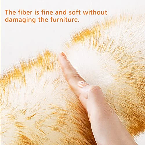 14 Inch Wool Duster Wool Duster With Wood Handle Natural Feather Duster For Cleaning Ceiling Fans,Window Blinds,Computer Screens,Bookshelves( Yellow) 6 14 Inch Wool Duster Wool Duster With Wood Handle Natural Feather Duster For Cleaning Ceiling Fans,Window Blinds,Computer Screens,Bookshelves( Yellow) - Image 4