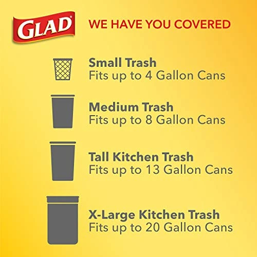 Glad OdorShield Drawstring Tall Kitchen Trash Bags - Fresh Clean - 13 Gallon - 80 Count 7 Glad OdorShield Drawstring Tall Kitchen Trash Bags - Fresh Clean - 13 Gallon - 80 Count - Image 5