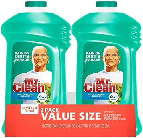 Mr. Clean Meadows And Rain Febreze Freshness Multi-Surface Cleaner 45 Fl Oz (Pack Of 2) 90 Fl Oz 11 Mr. Clean Meadows And Rain Febreze Freshness Multi-Surface Cleaner 45 Fl Oz (Pack Of 2) 90 Fl Oz - Image 9