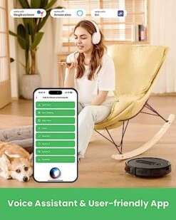 Vactidy Nimble T7 Robot Vacuum And Mop Combo, WiFi/App/Alexa/Siri Control, Robotic Vacuum Cleaner With Schedule, 2 In 1 Watertank & Dustbin, Self-Charging, Slim, Ideal For Hard Floor, Pet Hair, Carpet 11 Vactidy Nimble T7 Robot Vacuum And Mop Combo, WiFi/App/Alexa/Siri Control, Robotic Vacuum Cleaner With Schedule, 2 In 1 Watertank & Dustbin, Self-Charging, Slim, Ideal For Hard Floor, Pet Hair, Carpet -Household Cleaning Supply Store 51iz3H37fUL