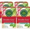 Traditional Medicinals Breathe Easy Eucalyptus Mint Herbal Tea, Promotes Respiratory Health, (Pack Of 4) - 64 Tea Bags Total -Household Cleaning Supply Store 51ke2blaVlL