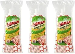 Libman Wonder Mop Head Replacement | Absorbent Microfiber | Self Wringing Mop | Best Mop Refill | Machine Washable | Multi-Surface Floor Mop | 3 Replacement Pads,Red & White -Household Cleaning Supply Store 51lUaN Bp5L. AC