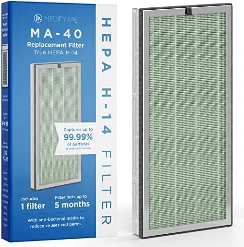 Medify Air MA-40 Genuine Replacement Filter | For Allergens, Wildfire Smoke, Dust, Odors, Pollen, Pet Dander | 3 In 1 With Pre-filter, H13 HEPA, And Activated Carbon For 99.7% Removal | 1-Pack 6 Medify Air MA-40 Genuine Replacement Filter | For Allergens, Wildfire Smoke, Dust, Odors, Pollen, Pet Dander | 3 In 1 With Pre-filter, H13 HEPA, And Activated Carbon For 99.7% Removal | 1-Pack - Image 4