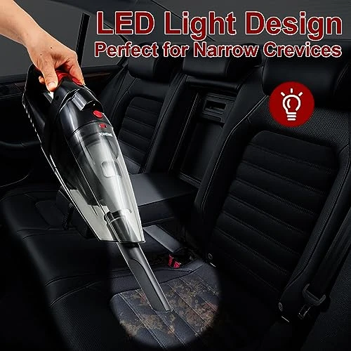 JONEME Handheld Vacuum Cordless Rechargeable With 2 Using Cables,9000PA Small Vacuum Cordless Cleaner For Car,Portable Wireless Car Vacuum Cleaner,Hand Vacuum With 2 Washable Filters 7 JONEME Handheld Vacuum Cordless Rechargeable With 2 Using Cables,9000PA Small Vacuum Cordless Cleaner For Car,Portable Wireless Car Vacuum Cleaner,Hand Vacuum With 2 Washable Filters - Image 5