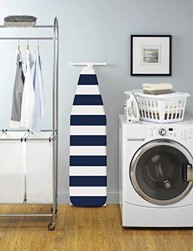 Whitmor Standard Scorch Resistant Navy Stripe Ironing Board Cover And Pad, 54" X 15" 4 Whitmor Standard Scorch Resistant Navy Stripe Ironing Board Cover And Pad, 54" X 15" - Image 2