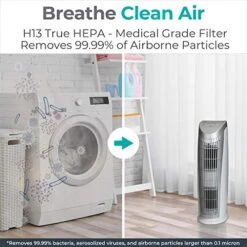 Alen T500 Air Purifier, Quiet Air Flow For Large Rooms, 500 SqFt, Portable Air Cleaner For Allergens, Dust, Mold, Pet Odors, Bacteria, In White 14 Alen T500 Air Purifier, Quiet Air Flow For Large Rooms, 500 SqFt, Portable Air Cleaner For Allergens, Dust, Mold, Pet Odors, Bacteria, In White -Household Cleaning Supply Store 51pA4YmCC5L