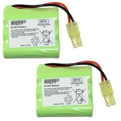 HQRP 2-Pack Battery Compatible With Shark V2945Z V2945 XB2950 V2950 V2950A Floor & Carpet Sweeper Replacement
