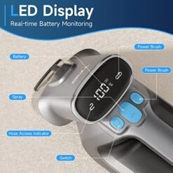 TAB Carpet Cleaner Machine, Wireless Spot Portable Carpet Cleaner,2023 Upgrade Lightweight Cordless Upholstery Stain Remover Deep Cleaner For Pets,Stairs,Car,With PowerBrush & Extend Hose, ErasePro H6 -Household Cleaning Supply Store 51piQrxqTKL