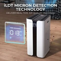 CleanForce MEGA1000 Extra Large Air Purifier For Home Large Room, Covers 3000 Sqft, H13 True HEPA Filter, Filters 99.97% Dust, Smoke, Odor, Pollen, VOCs, Commercial Air Cleaner For Office, Classroom -Household Cleaning Supply Store 51r5uPGdtrL