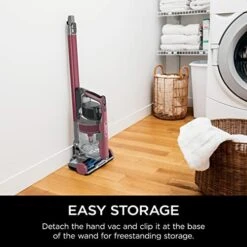 Shark IZ362H Anti-Allergen Cordless Lightweight Stick Vacuum With Self-Cleaning Brushroll, PowerFins, Removable Handheld, Crevice, Upholstery, Anti-Allergen, Pet Multi-Tool, Flex, 40 Min Runtime, Red -Household Cleaning Supply Store 51rFrTbdGUL