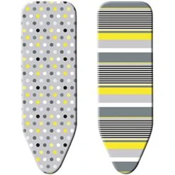 Minky Homecare SmartFit 2-in-1 Reversible Ironing Board Cover And Pad – 49 X 18 Inches, Multicolor