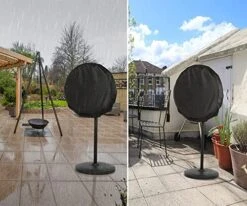 Ziivita Fan Cover - Outdoor Waterproof Fan Covers - Outside Large Stand Up Pedestal And Wall Mount Industrial Fan Cover In Heavy Duty Material Fit 20" Fan -Household Cleaning Supply Store 51teWlrZs0L