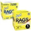 Kimberly-Clark Scott 75260 Rags In A Box, White (200 Towels) -Household Cleaning Supply Store 51tsTfNs0JL