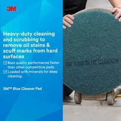 3M Blue Cleaner Pad 5300, 17 In, 5/Case -Household Cleaning Supply Store 51uNVVnAcpL