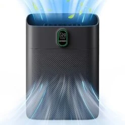 Air Purifiers For Home Large Room Up To 1076 Sq Ft With PM 2.5 Display Air Quality Sensor, MORENTO H13 True HEPA Filter Remove 99.97% Of Pet Hair With Double-sided Air Inlet, 24dB For Bedroom, White 12 Air Purifiers For Home Large Room Up To 1076 Sq Ft With PM 2.5 Display Air Quality Sensor, MORENTO H13 True HEPA Filter Remove 99.97% Of Pet Hair With Double-sided Air Inlet, 24dB For Bedroom, White -Household Cleaning Supply Store 51uZzEw66LL. AC